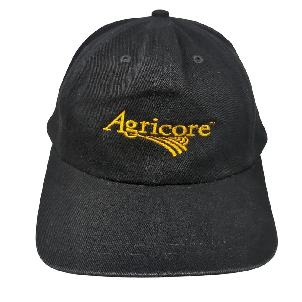 Agricore Equity Slideback Baseball Cap Black One Size Adjustable Embroidered AJM